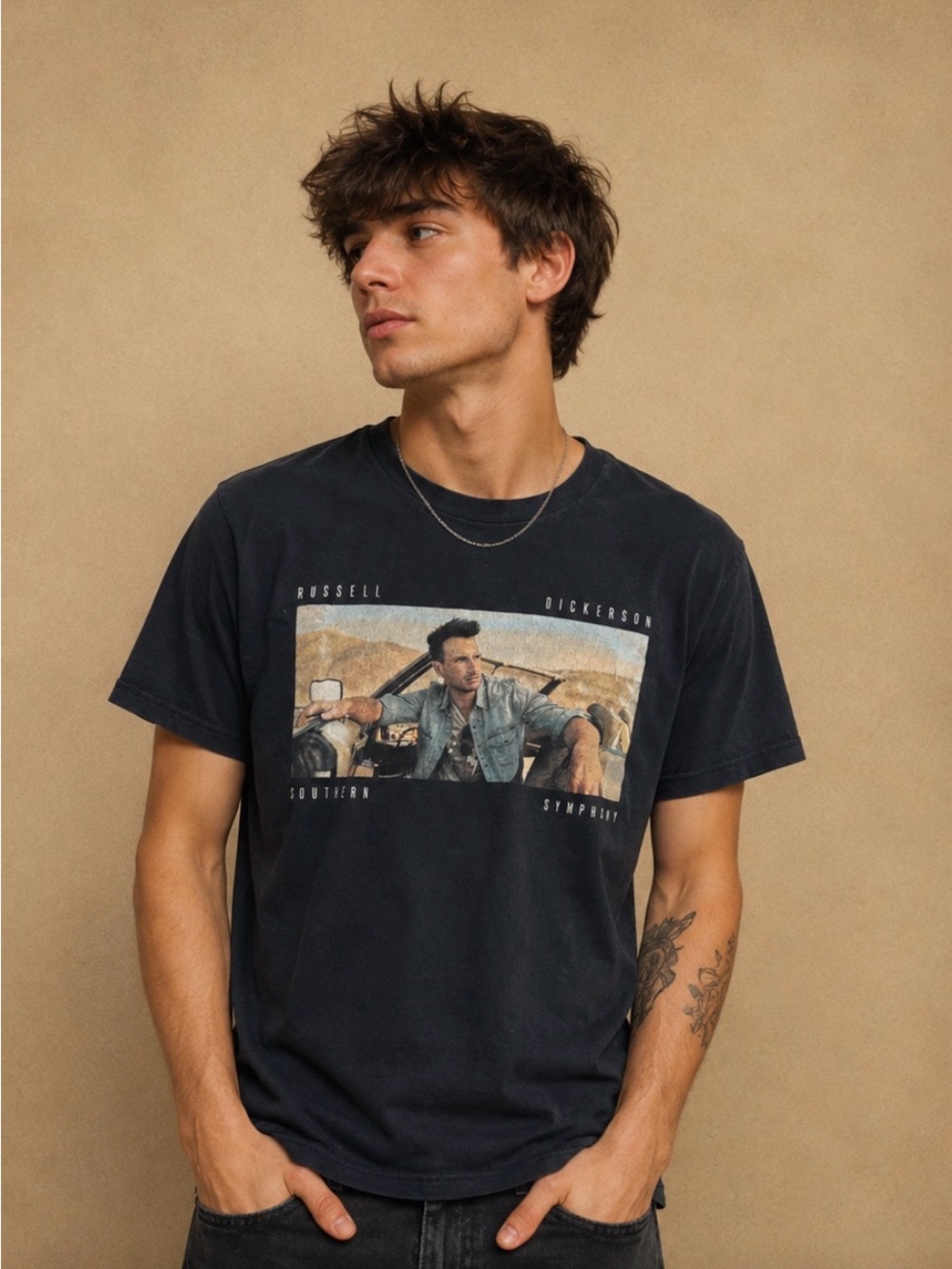 Black Graphic Short Sleeve Tee